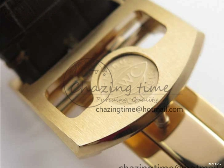 MIROTIME 0108 Portugieser Chrono  42 IW390406 RG ZF 1:1 Best Edition Blue Dial on Brown Leather Strap A Durable 7129